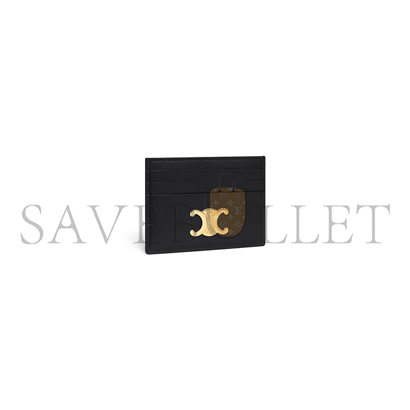 CELINE CARD HOLDER TRIOMPHE IN SHINY CALFSKIN 10L833DPV.38NO (11*8*0.3cm)